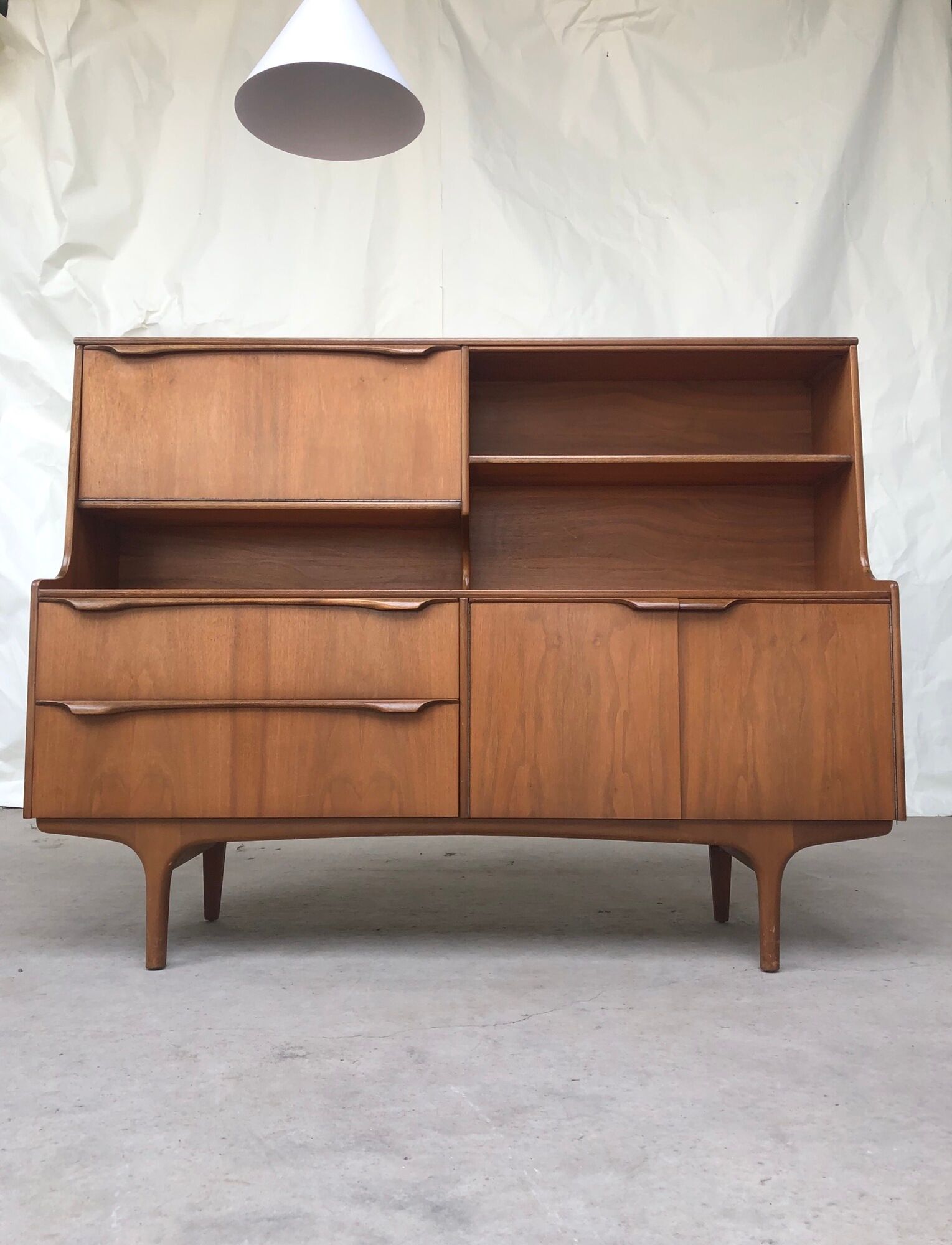 Vtg Mid Century Teak Sutcliffe of Todmorden Highboard Sideboard Danish Design