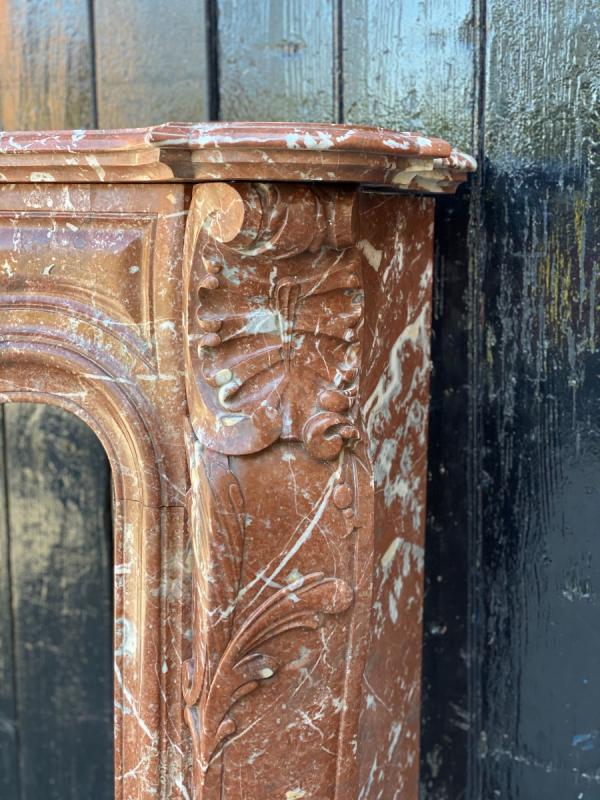 Louis XV marble style chimney de rance