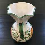 Signed floral decoration vase