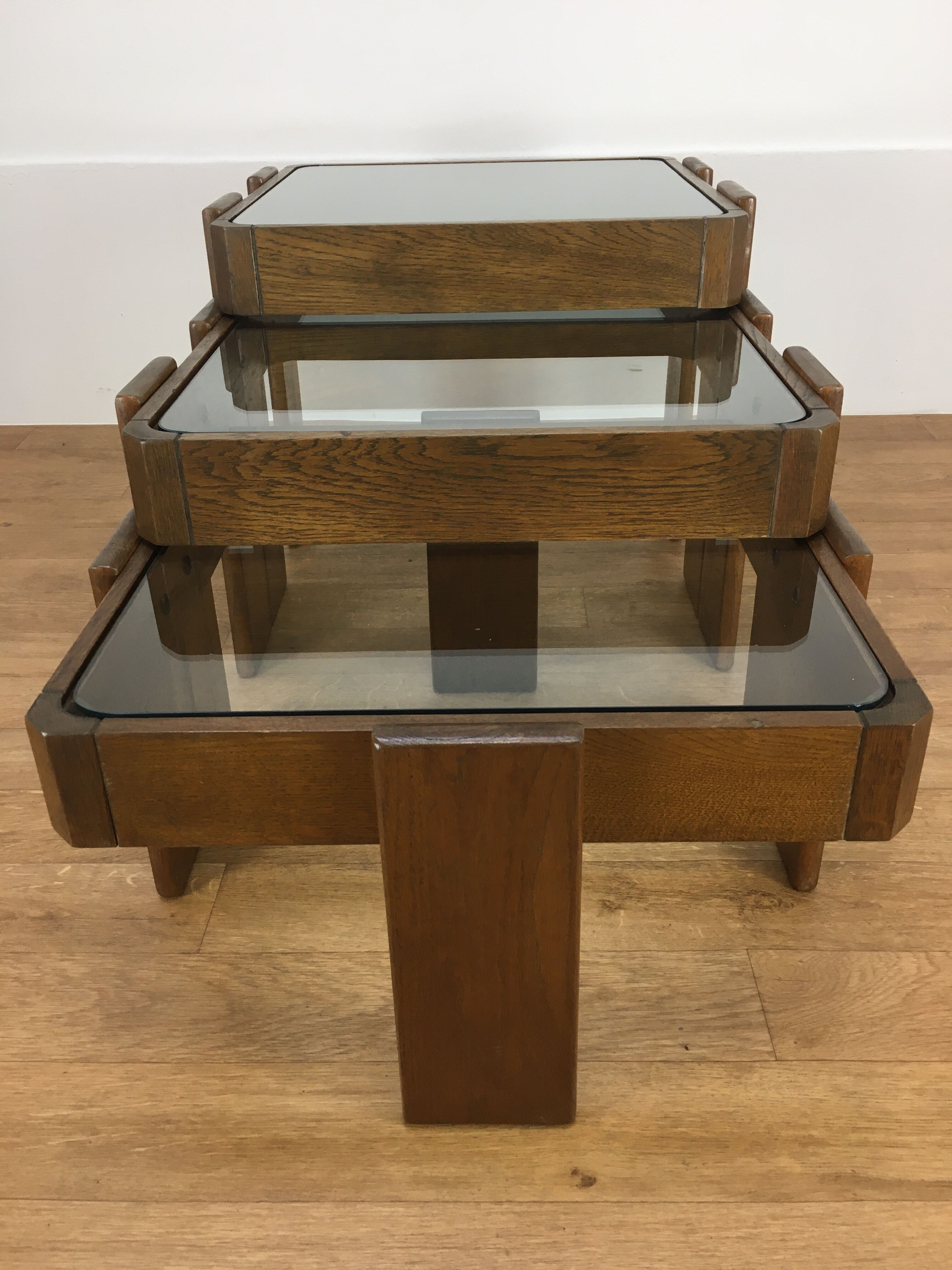 3 trundle tables by Gianfranco Frattini 1960, Italian design