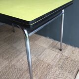 Yellow formica table