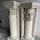 Sculptural plaster columns by Walter De Buck (set of 2)