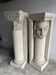 Sculptural plaster columns by Walter De Buck (set of 2)