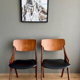 Chaises Arne Hovmand Olsen pour Mogens Kold vers les années 1950