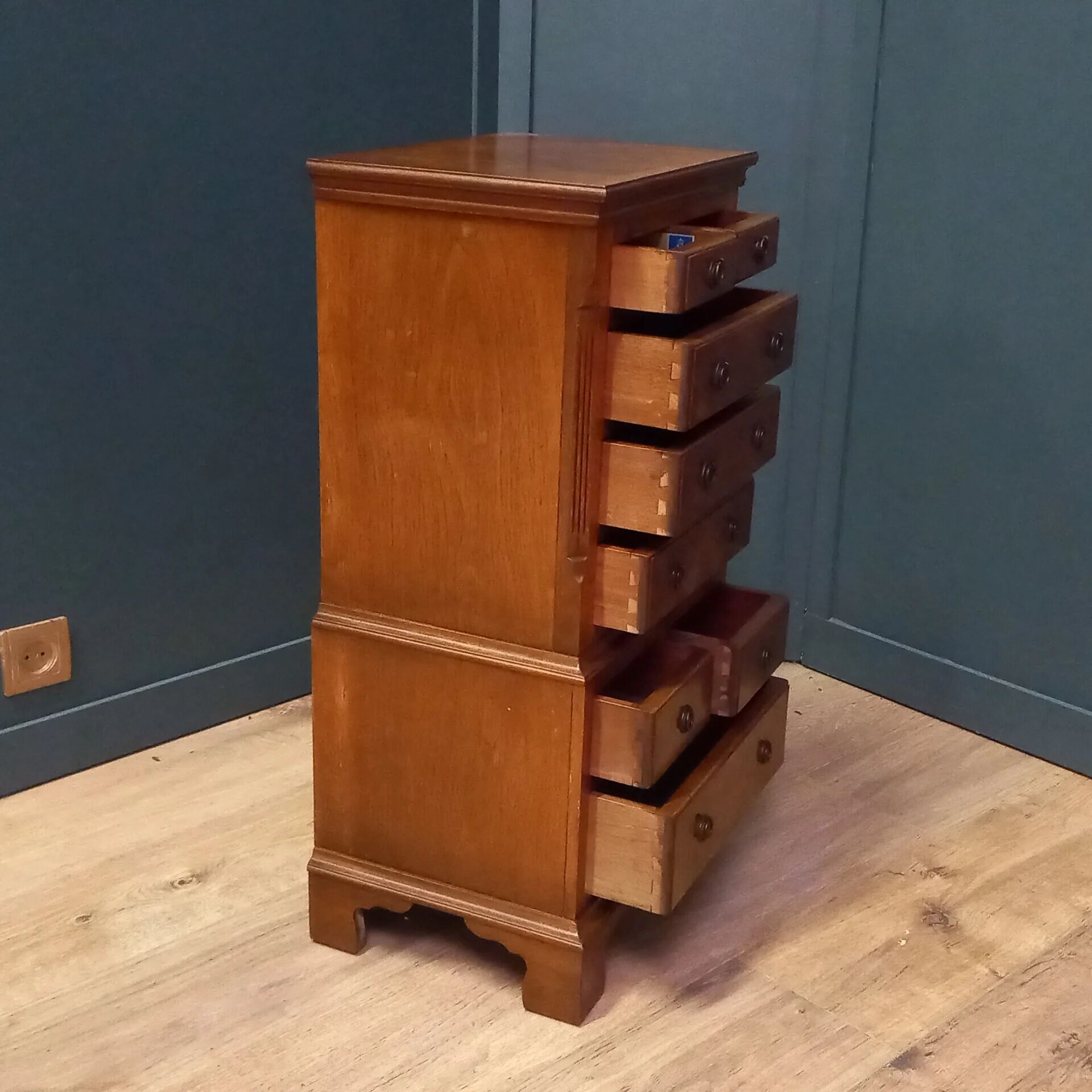 Reprodux tallboy chest on chest dresser - dresser