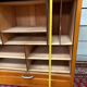 Vintage design low filing cabinet with curtain from the 50s/60s.