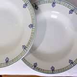 4 vintage St Amand deep plates 211257