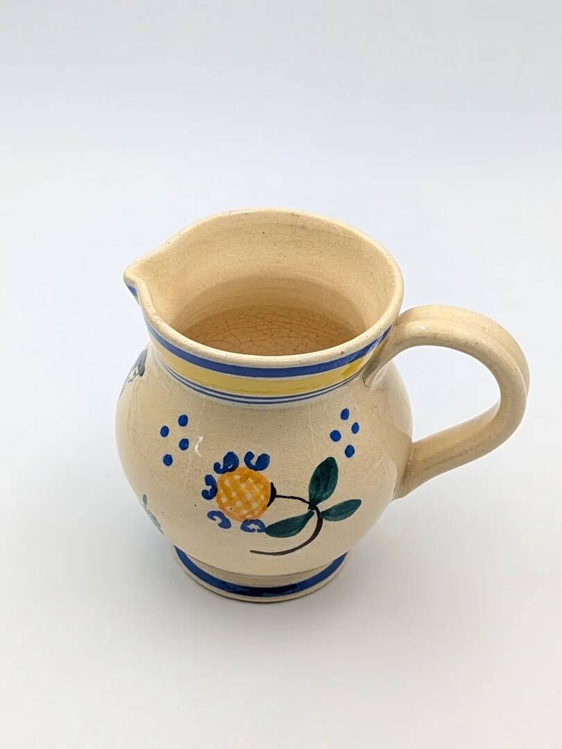 Earthenware jug from Quimper – signed Yvon Roy "La Rochelle"
