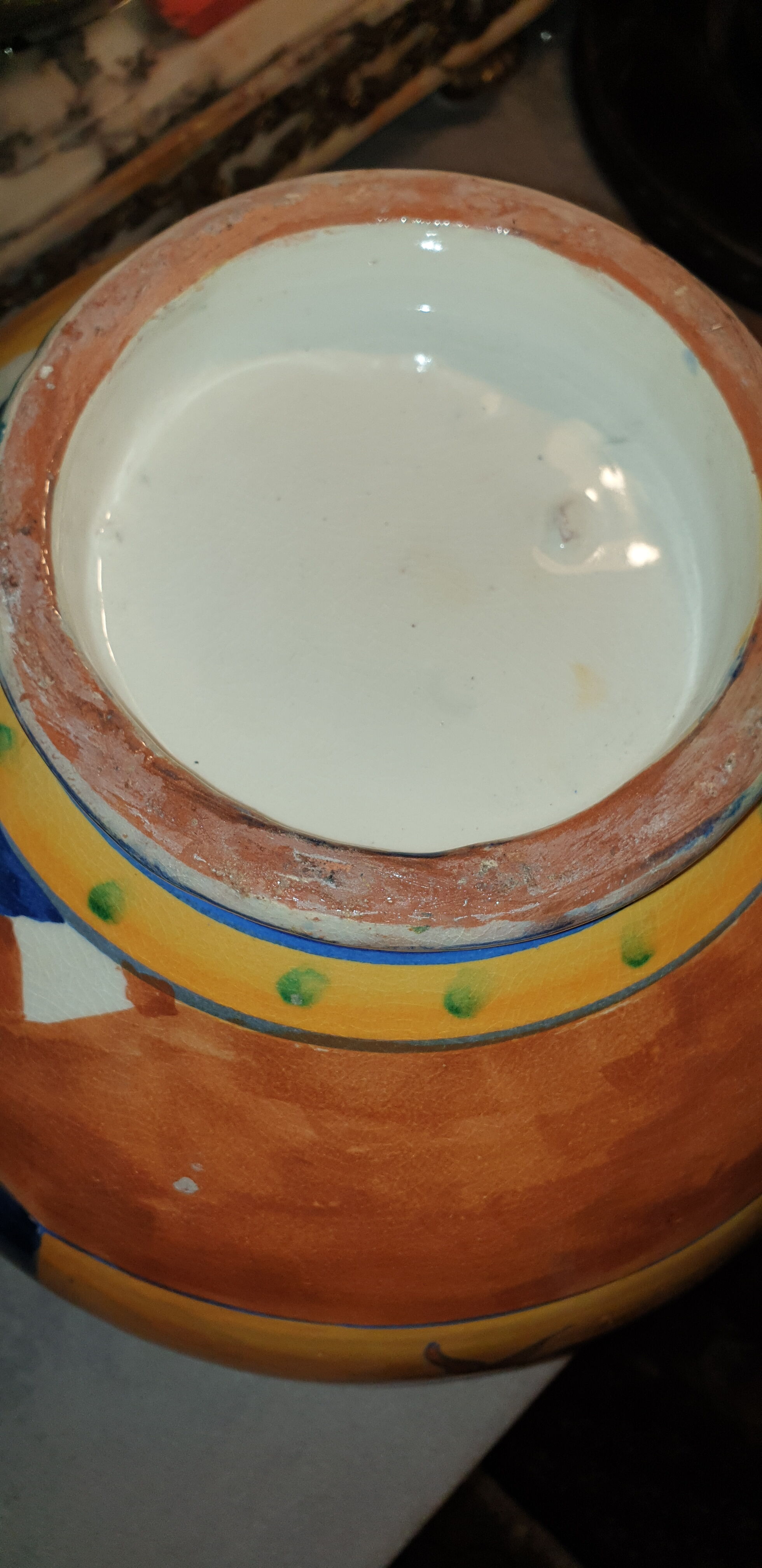 Large oriental ball vase