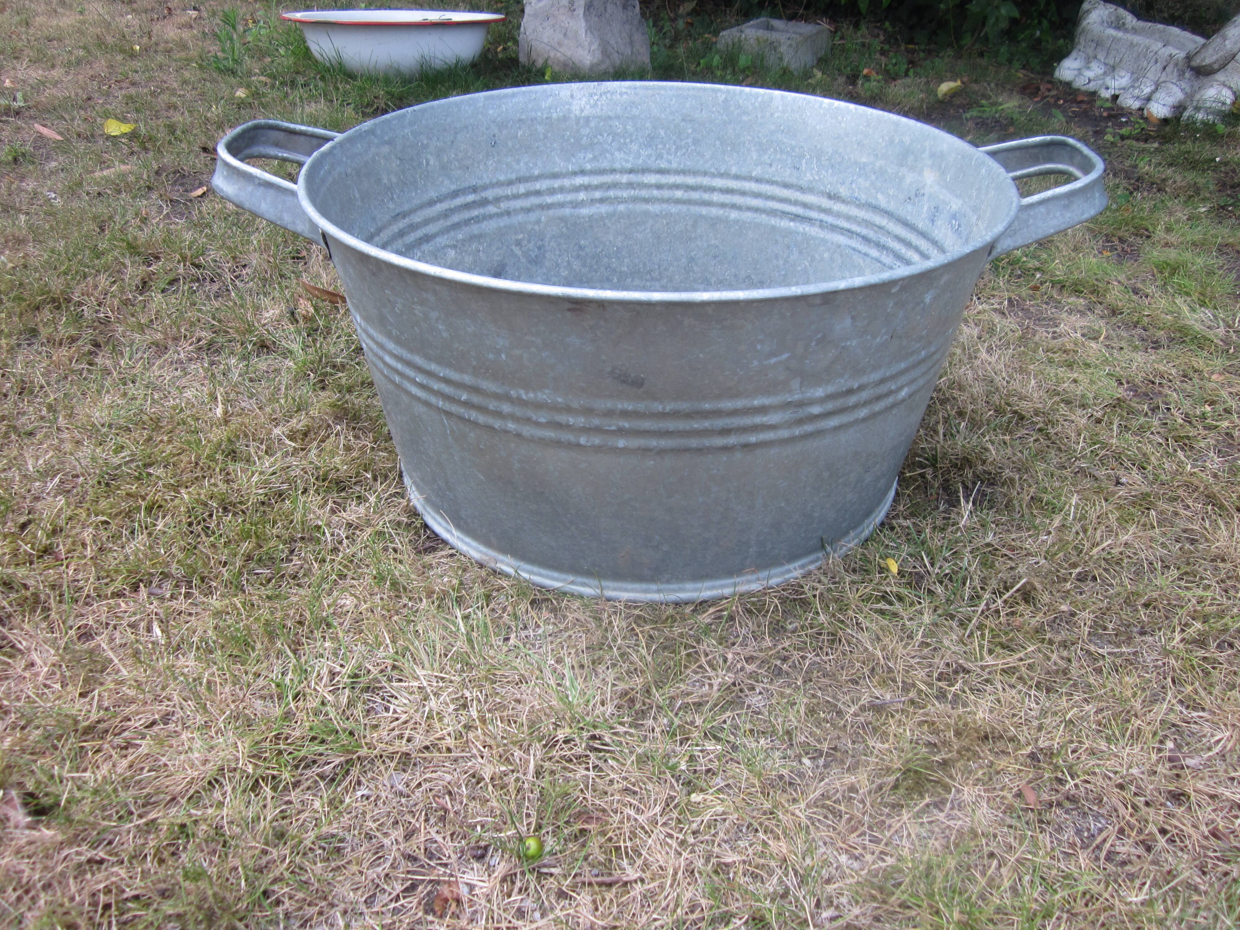 Old zinc basin