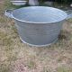 Bassine ancienne en zinc