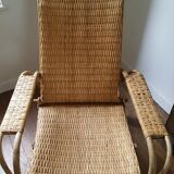 Rattan lounge chair