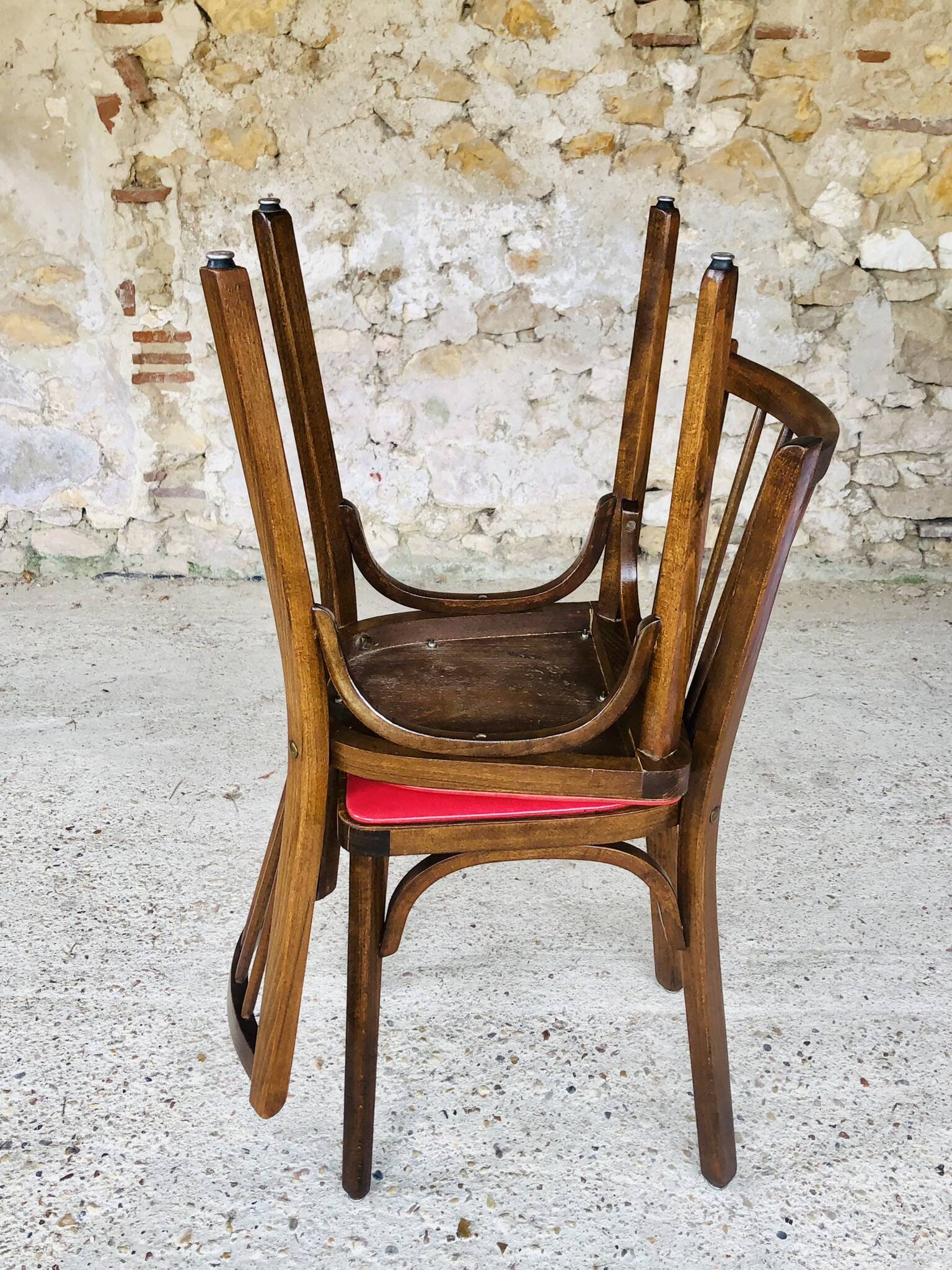 Pair of bistro chairs model # 153 by Baumann, circa 50/60