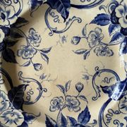 Large round dish Creil and Montereau 19th century