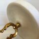 Metal and stone candlestick