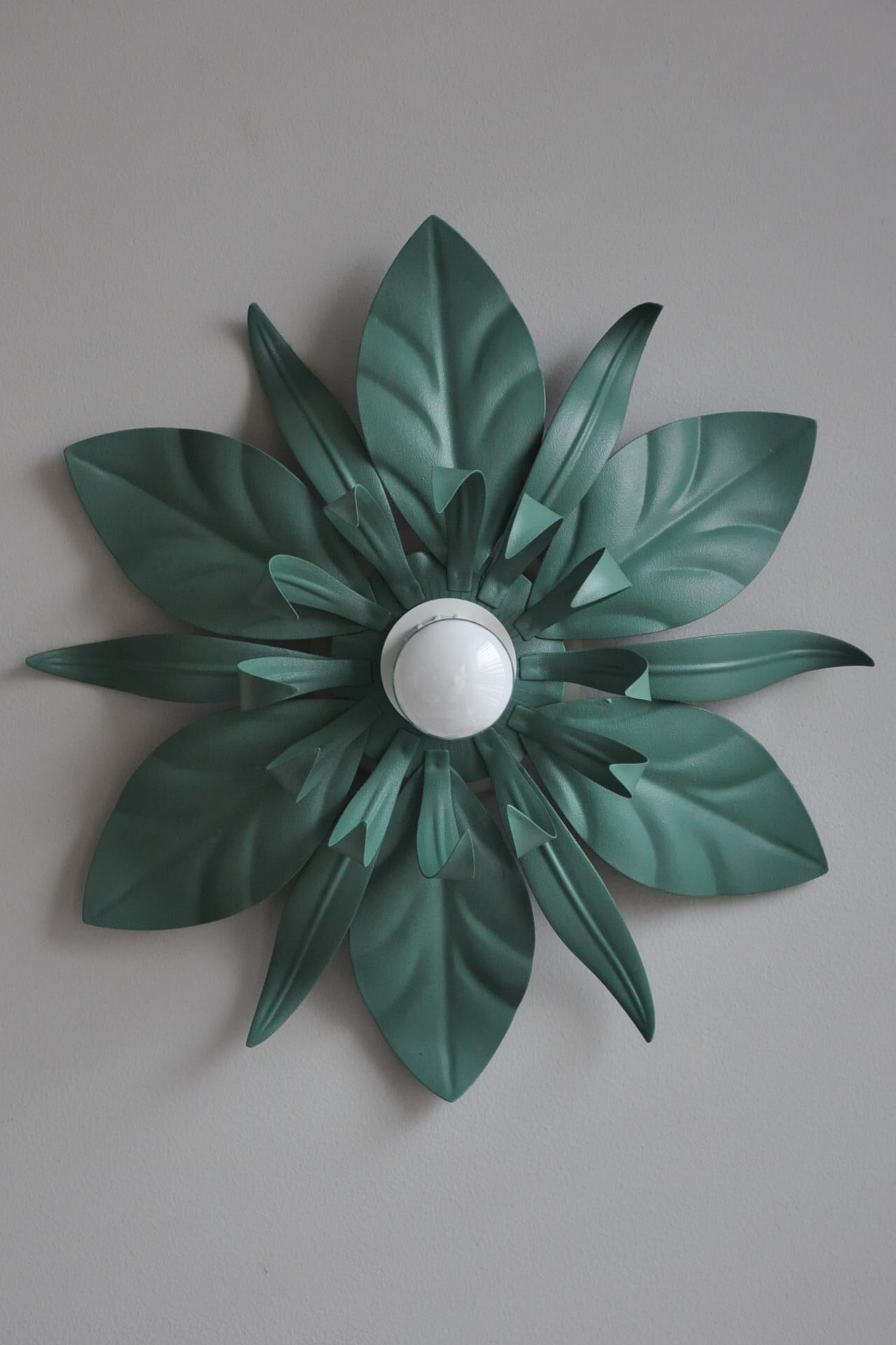 Applique fleur en métal