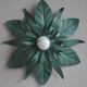 Applique fleur en métal