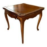 Table extensible tiroirs antique pièce unique bois sculpté Jeux Échecs art déco magnifique