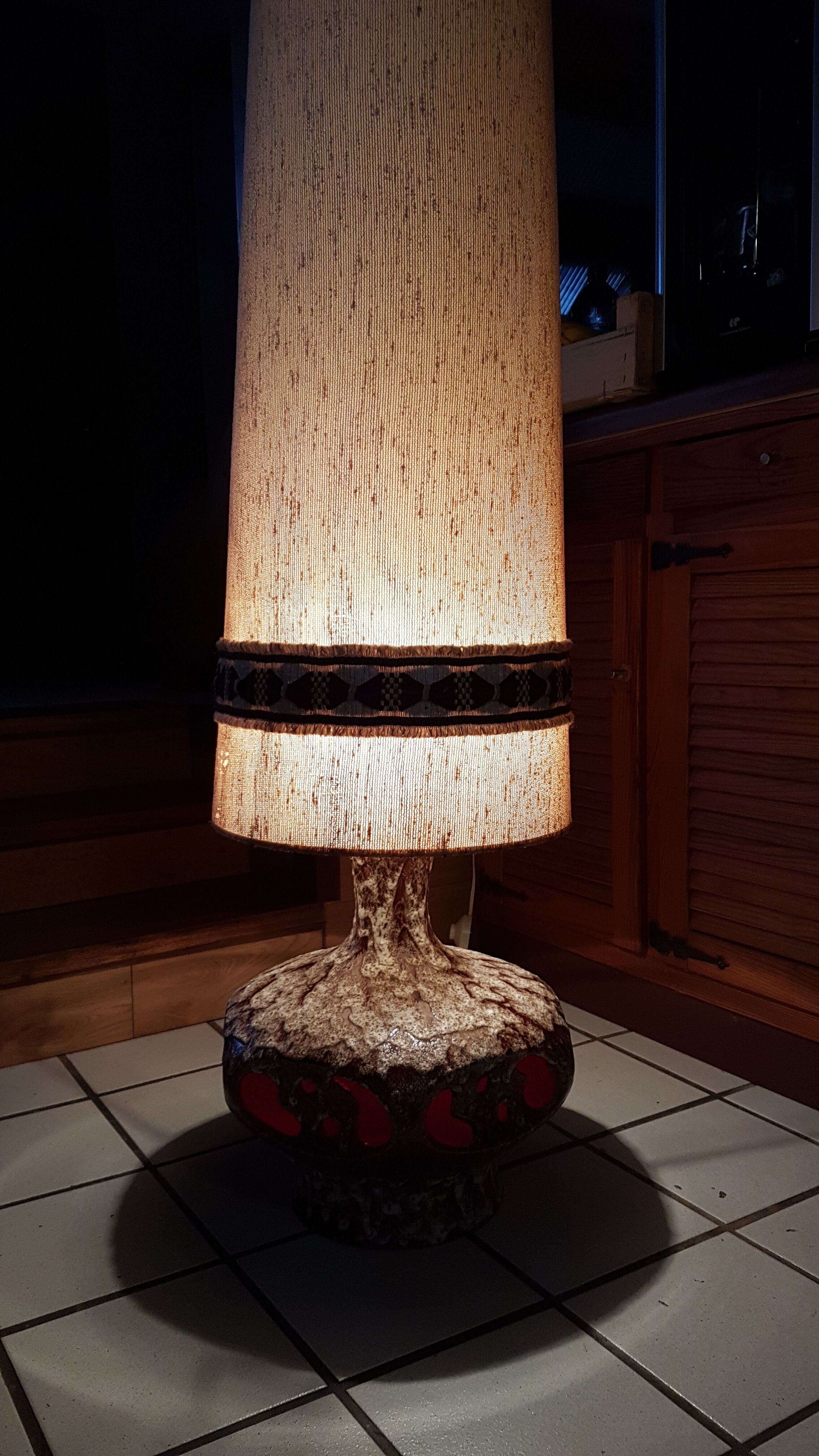 Lamp ceramic 60s
