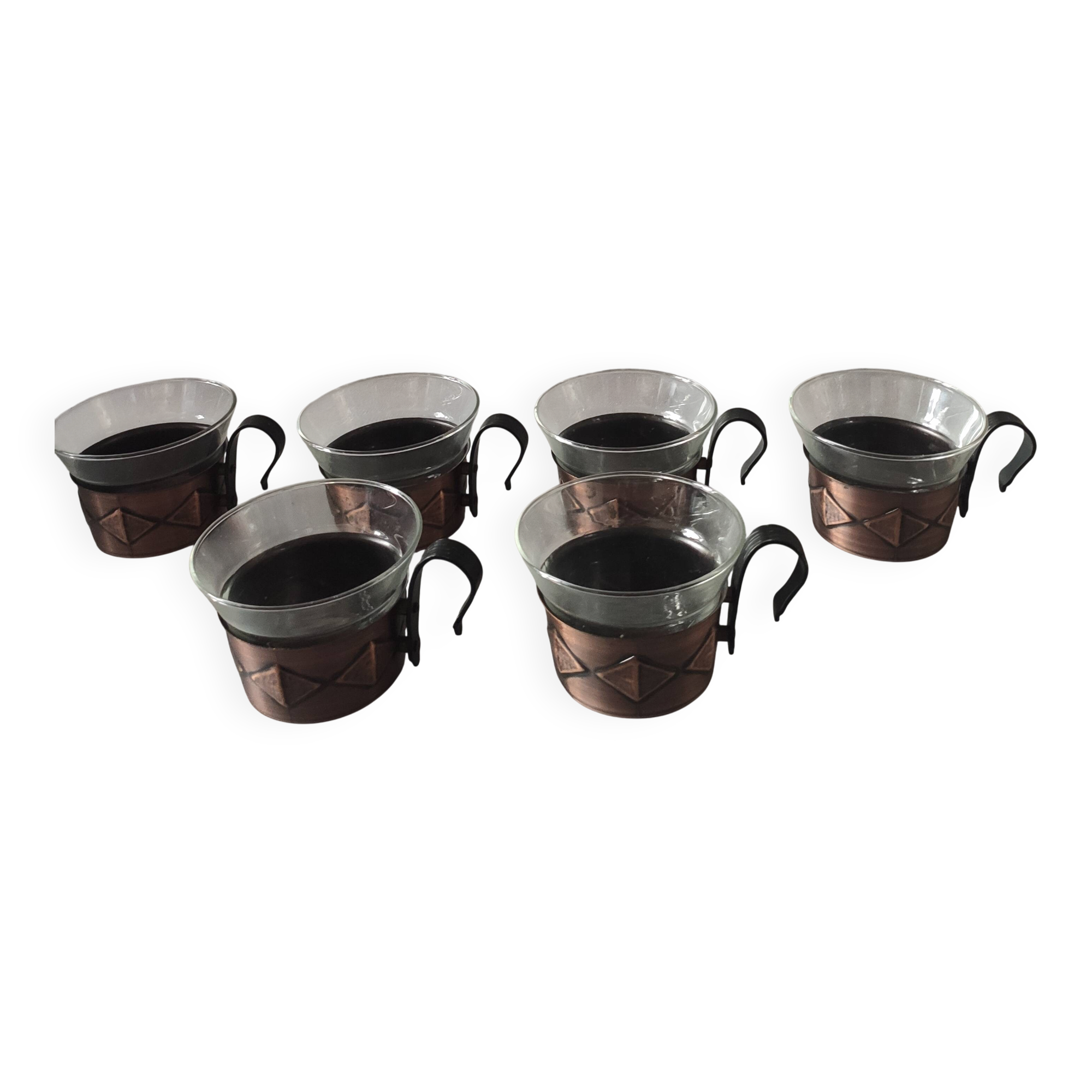 Vintage tea service, Mainz Jenaer Glass