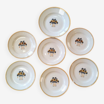 Set of 50s Digoin plates