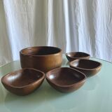 Scandinavian vintage teak tableware