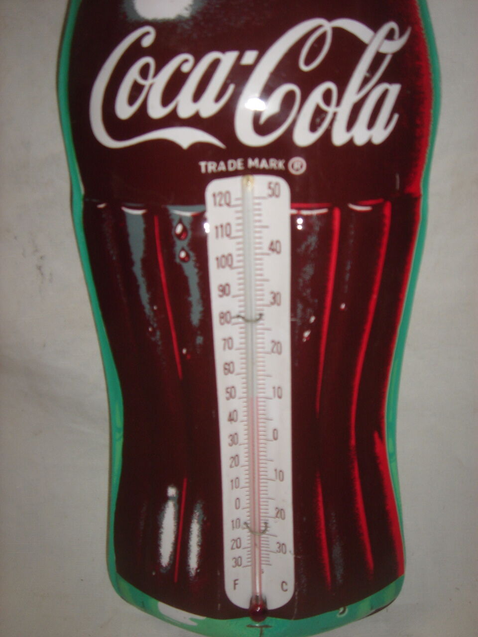 Enamelled plate coca cola