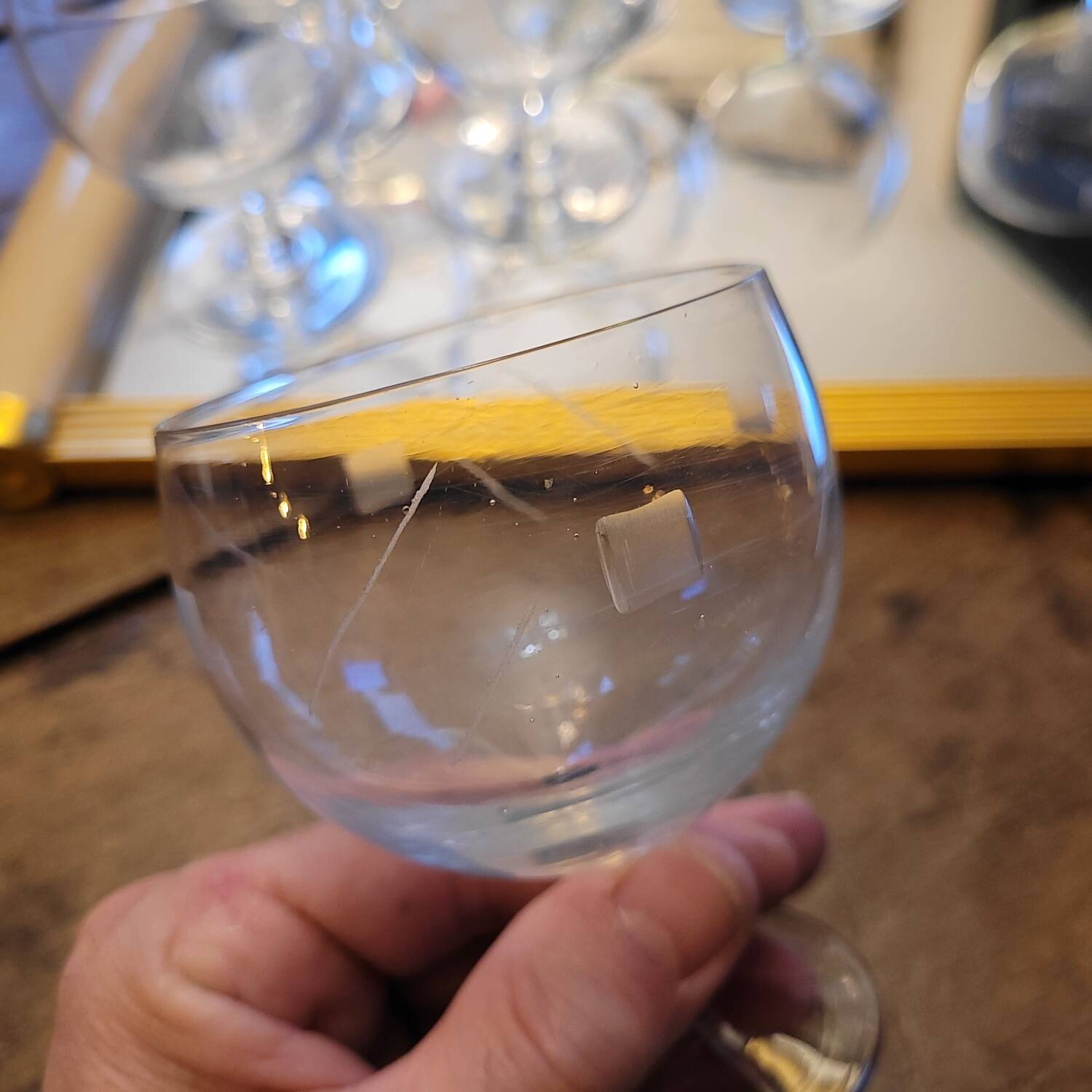 Cut-out balloon glasses — 1960s