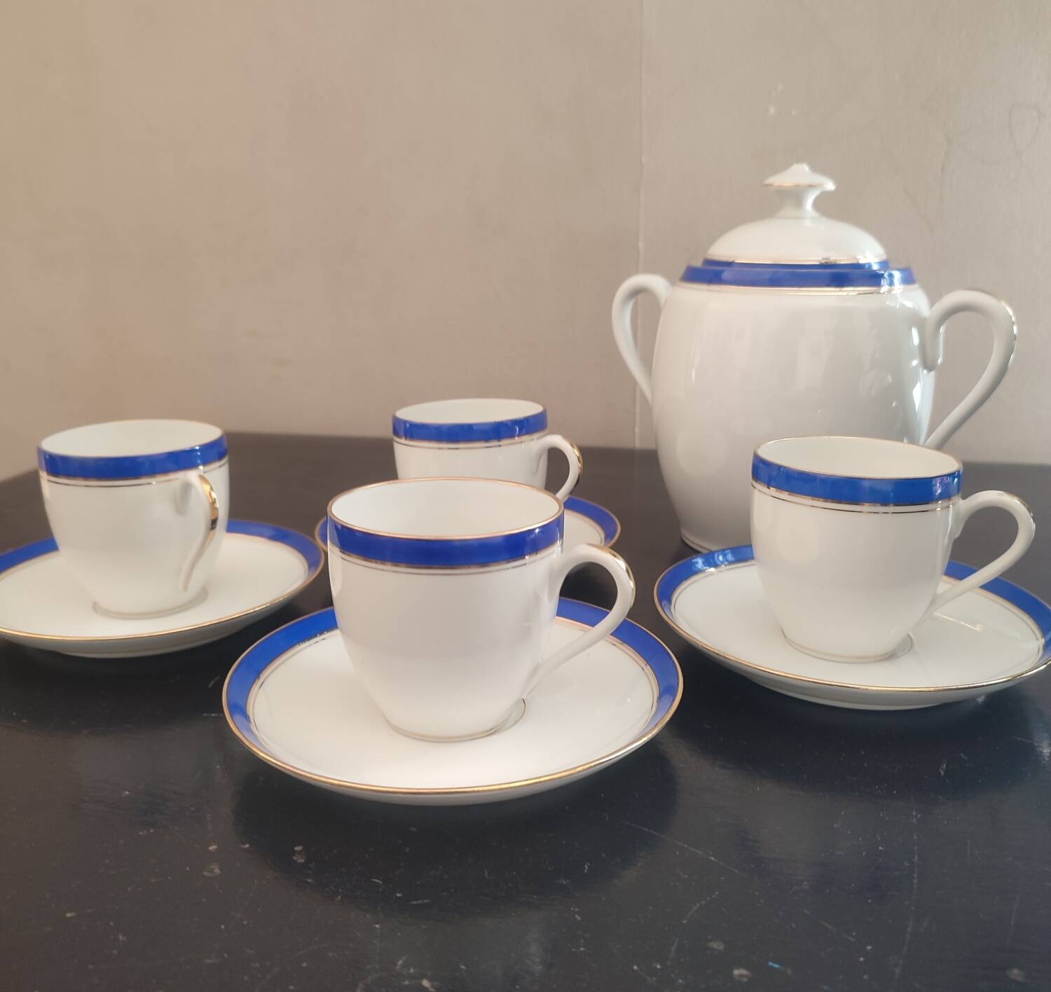 Limoges Porcelain coffee service 4 cups