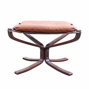 Falcon armchair and ottoman, Sigurd Ressell for Vatne Mobler, 1970s