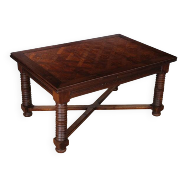 Table de repas extensible, travail français des années 1940