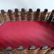 Hand-woven wooden bottle locker, bamboo and wicker