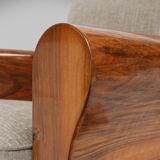 Set of 2 Art Deco Armchairs in Walnut Veneer, France 1930s