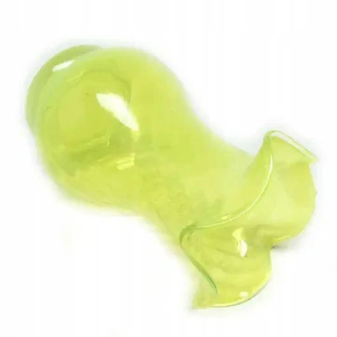 Vase avec volants, en verre, design de L. Fiedorowicz, Huta Staszic, Pologne, années 1970