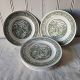 Pastoral decor earthenware dinner plates