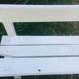 Couple of beautiful garden benches from a school '50s in beech and chain low folder