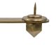 Brutalist brass pair of candle holders, France 1970
