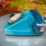 Telephone vintage Socotel S63 bleu 1983