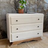 Chest of drawers in oak feet mustache