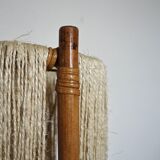 Lamppost in rattan and rope from the 1950s