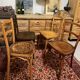 4 old bistro chairs