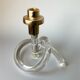 Pretzel candlestick by Dorothy Thorpe in lucite, circa 1970s
