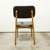 Scandinavian chair 1960 skai black