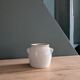 Beige stoneware pot