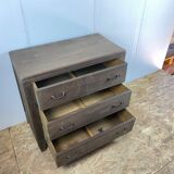 Solid oak chest of drawers 3 drawers 50s