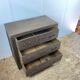 Commode chêne massif 3 tiroirs années 50
