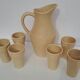Poet-Laval enameled ceramic orangeade service