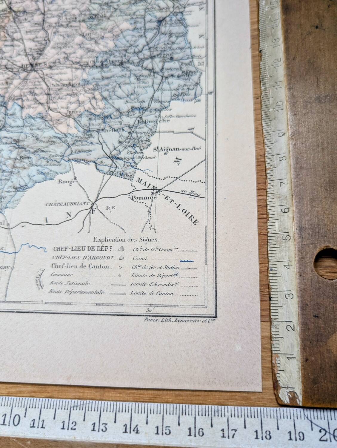 Printed in 1889, Ille-et-Vilaine, Brittany.