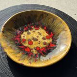 Large circular dish in West Germany style, brand JQ D35 H5.