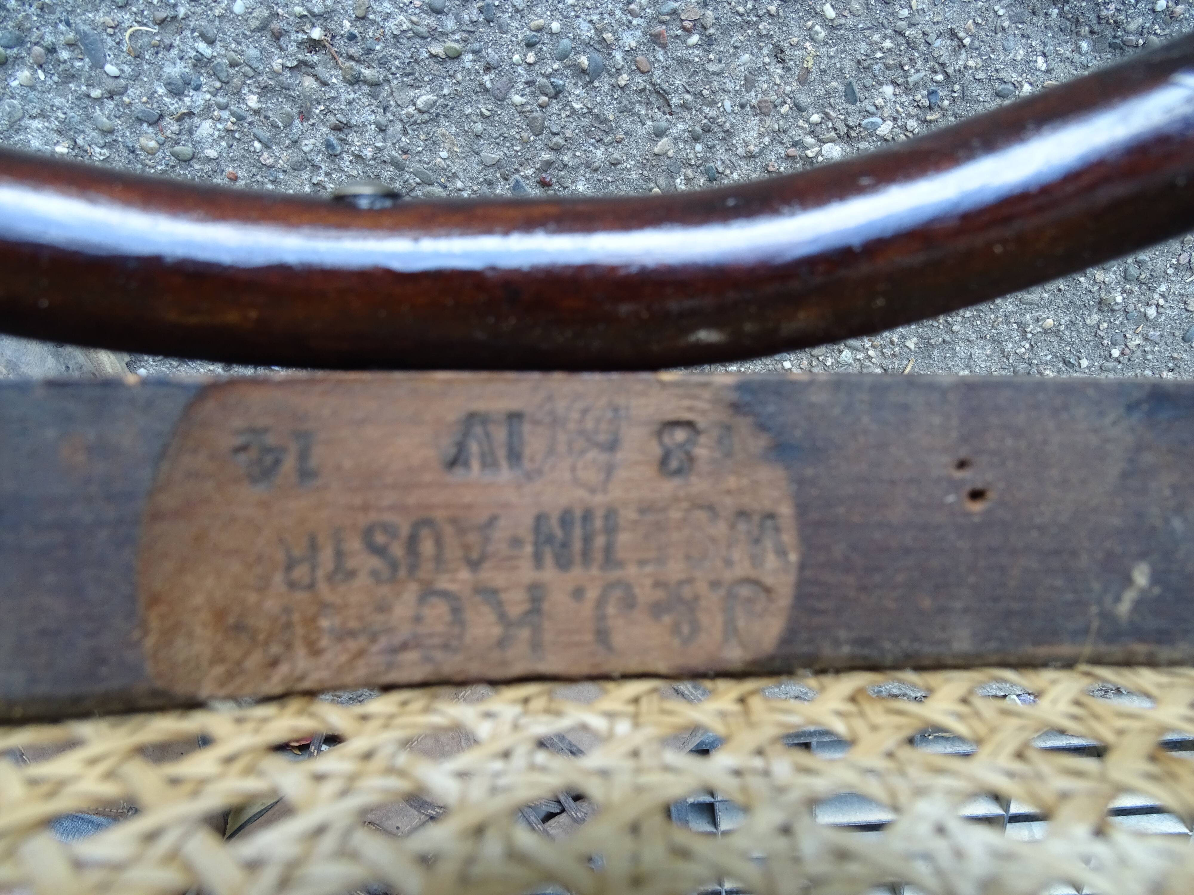 Bistro chair KOHN N°844 SW, 1915 Vienna Secession